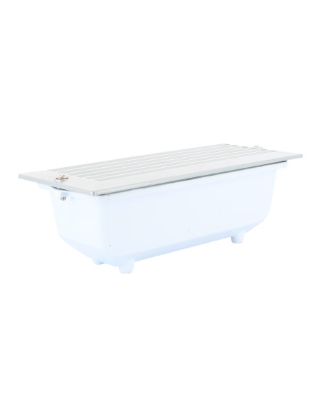 Poliplast 400436GR Daria segnapasso griglia e27 60w ip54 grigia Ip54