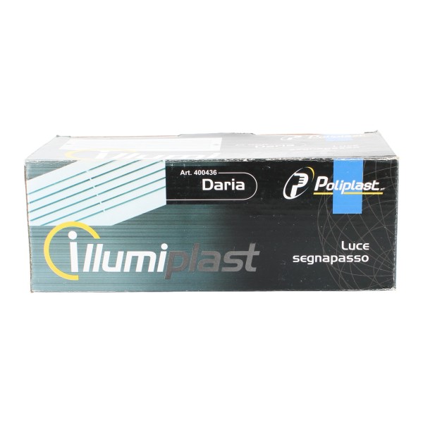 Poliplast 400436GR Daria segnapasso griglia e27 60w ip54 grigia Ip54