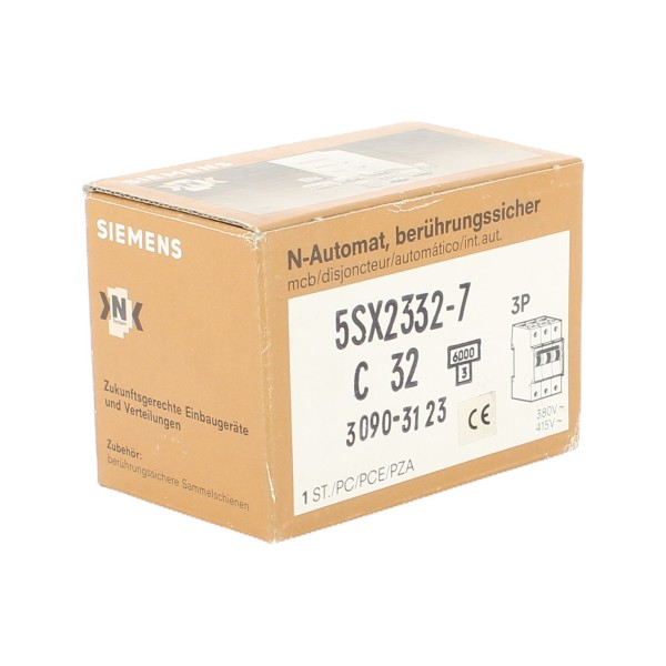 Siemens 5sx23327 interruttore magnetotermico 3p c 32a 400v 6ka