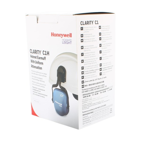 Honeywell Clarity C1H Uniform Attenuation Helmet Earmuffs