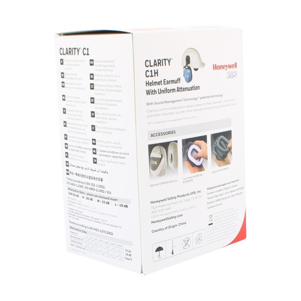 Casque antibruit Honeywell Clarity C1H à atténuation uniforme