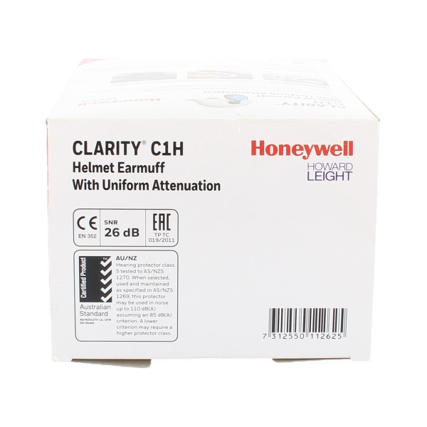 Honeywell Clarity C1H Uniform Attenuation Helmet Earmuffs