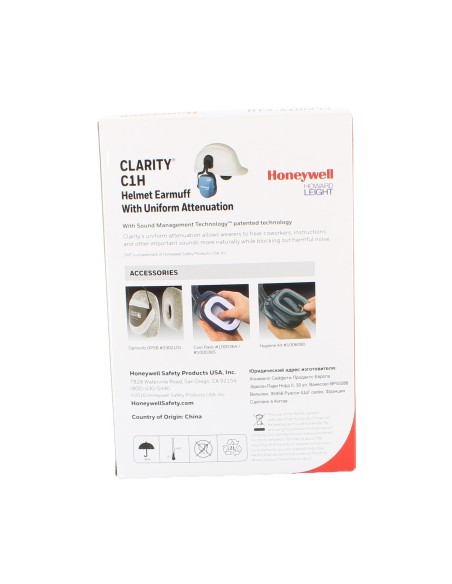 Honeywell Clarity C1H Uniform Attenuation Helmet Earmuffs
