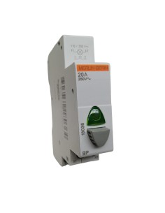 Merlin Gerin green LED illuminated push button 1na 20a 230v