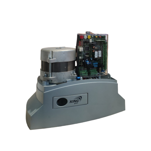 King gates irreversible motor 230vdc w/central.+receiver 500kg