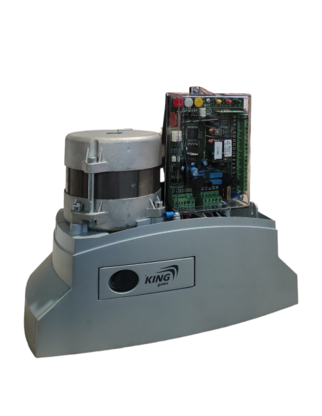 King gates irreversible motor 230vdc w/central.+receiver 500kg