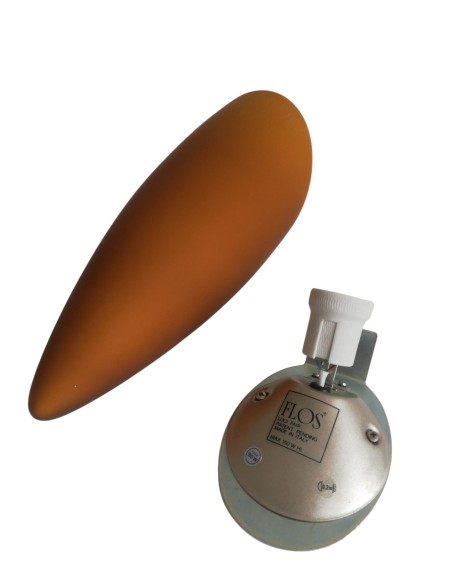 Luci fair applique verre opale ambré 1x150w e27