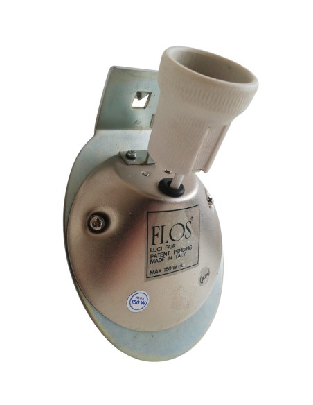 Luci fair lampada a parete vetro ambrato opalino 1x150w e27