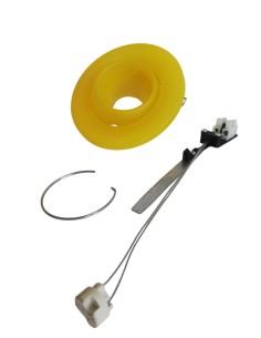 Foco empotrable de techo orientable Vit gx5 3 12v 50w en cristal amarillo 2