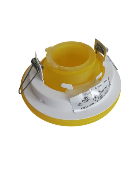 Foco de techo empotrable orientable Vit GX5 3 12V 50W en cristal amarillo