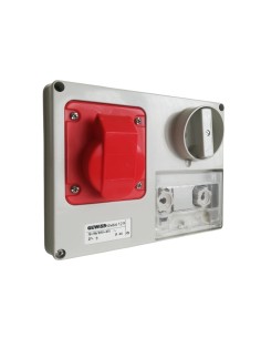 Gewiss Presa interbloccata orizzontale senza fondo 2p+t 16a 400v 9h con base portafusibili