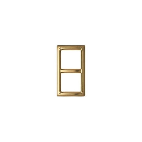 Urmet 1155//85 brass colored pvd frame p//canvas 2 modules