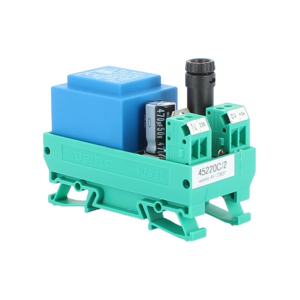 Alimentation miniature régulée Woertz 45220C/2 35-230 V CA 24 V CC