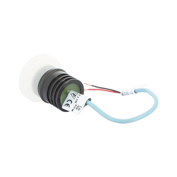 Ares 517073 Rho recessed spotlight warm white LED 2w 12-24v satin round diffuser ip67