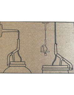 Luceplan 1D31PH000020 replacement structure for Glassglass small halogen version