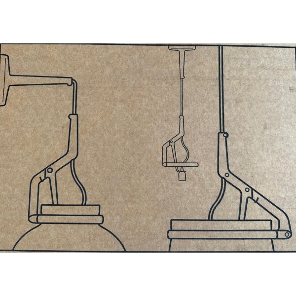 Structure de remplacement Luceplan 1D31PH000020 pour Glassglass petite version halogène