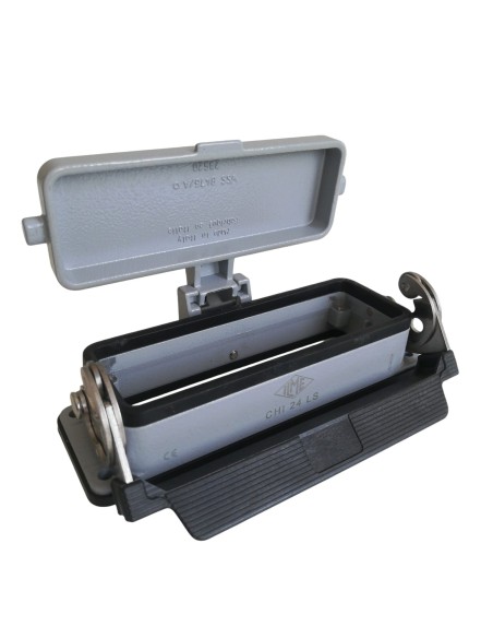 Boîtier encastré Ilme chi 24 ls type c, 1 levier avec porte de fermeture, 24 pôles