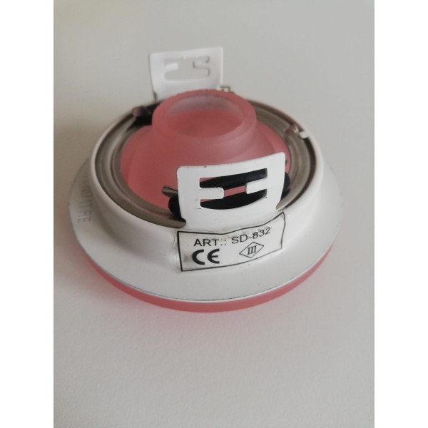 Spot encastré FDV Itre SD-832, cristal rose, 35 W, 12 V, G4