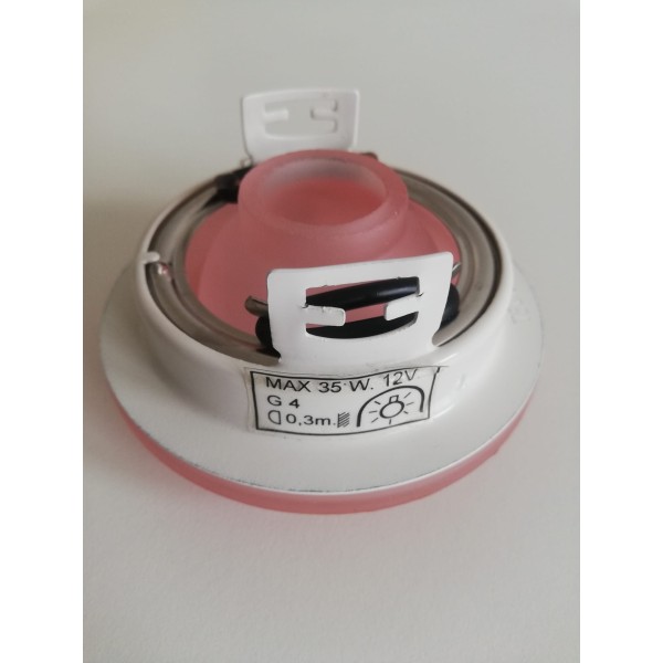 Fdv itre sd-832 recessed spotlight pink crystal 35w 12v g4