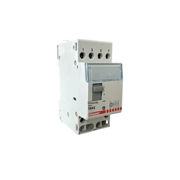 Bticino pas//relais pas à pas 4na 16a 230vac 1 module fp4a//230