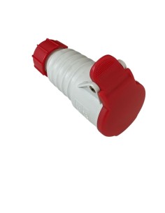 Prise mobile protégée Gewiss GW63008 3P+T 16A 400V 6H à câblage rapide