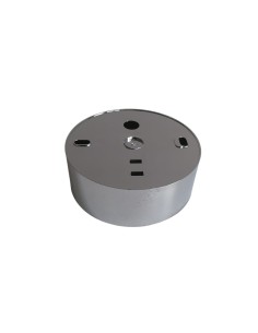 Fontana arte wall spacer box Nobi chrome, diameter 8 cm, height 3 cm 2