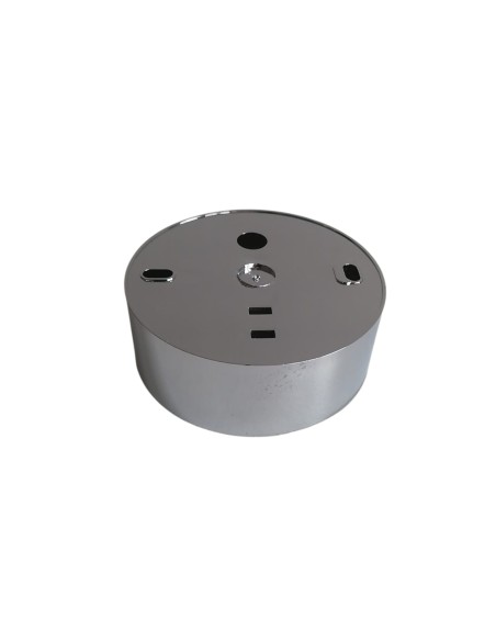 Fontana arte wall spacer box Nobi chrome, diameter 8 cm, height 3 cm