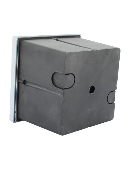 Simes s.4576.14 Brique Square recessed light with grey aluminium ring 10w g24d-1 ip54