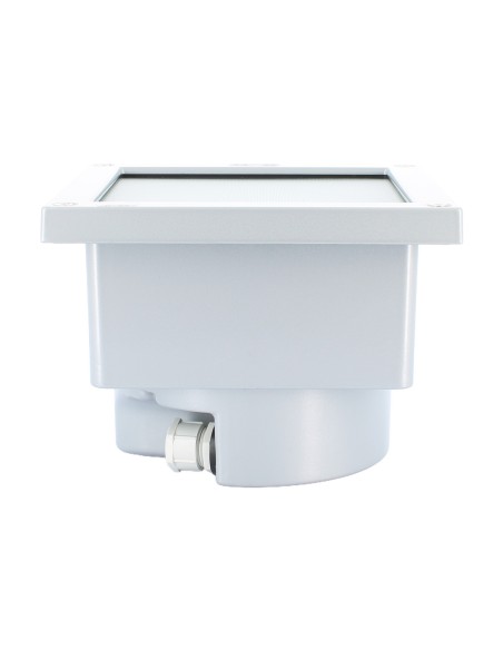 Simes s.4576.14 Brique Square recessed light with grey aluminium ring 10w g24d-1 ip54