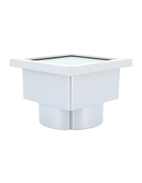 Simes s.4576.14 Brique Square recessed light with grey aluminium ring 10w g24d-1 ip54
