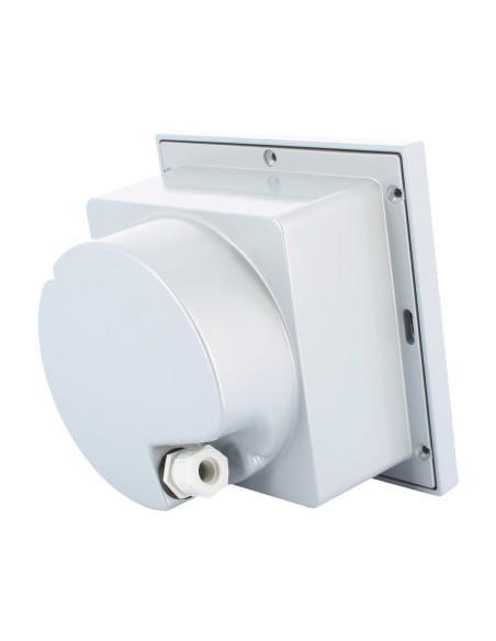 Simes s.4576.14 Brique Square recessed light with grey aluminium ring 10w g24d-1 ip54