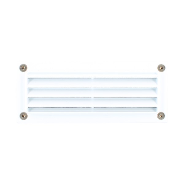 Simes S.4559:01 Minibrique encastrée avec grille 7w fsd g23 blanc ip54 Dim.185x76x75mm