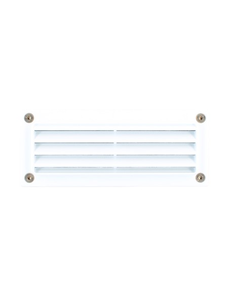 Simes S.4559:01 Minibrique encastrée avec grille 7w fsd g23 blanc ip54 Dim.185x76x75mm