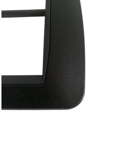 Bticino L4816GFN Living international placca 3+3 posti grafite nero 2