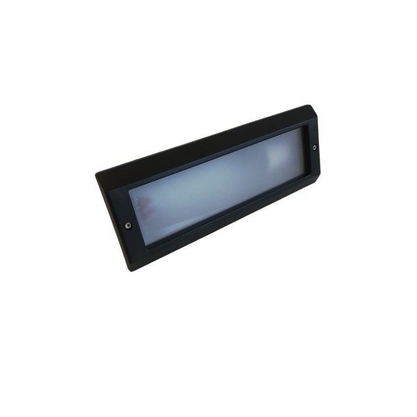 Side e8057 recessed steplight green gls 60w c//v