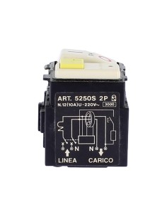 Bticino magic differential circuit breaker 5250s 10a 3ka 10ma for hydromassage tub 2