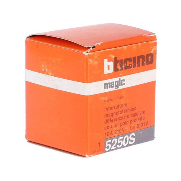 Disyuntor diferencial mágico Bticino 5250s 10a 3ka 10ma para bañera de hidromasaje