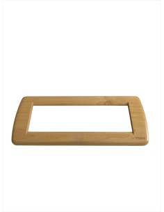 Vimar Idea 16756.51 Rondo' Placa Metálica 6 Módulos Madera Arce