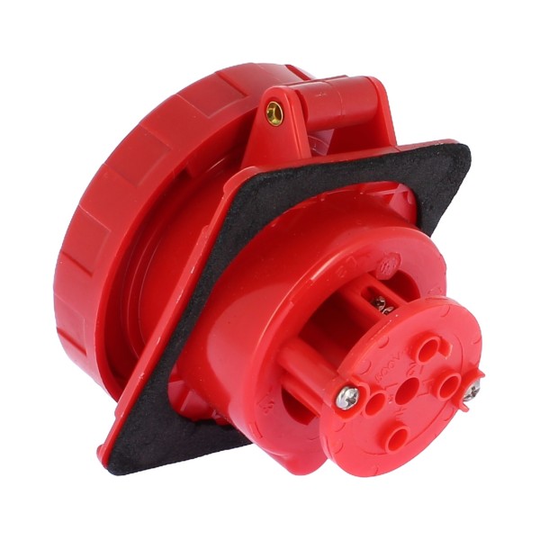 Gewiss fixed socket 10ø flush-mounted watertight 3p t 32a 400v 6h gw62242 industrial sockets