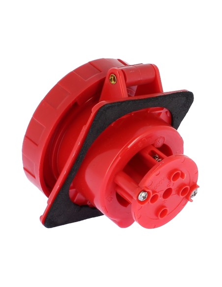 Gewiss fixed socket 10ø flush-mounted watertight 3p t 32a 400v 6h gw62242 industrial sockets