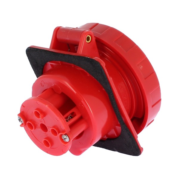 Gewiss fixed socket 10ø flush-mounted watertight 3p t 32a 400v 6h gw62242 industrial sockets