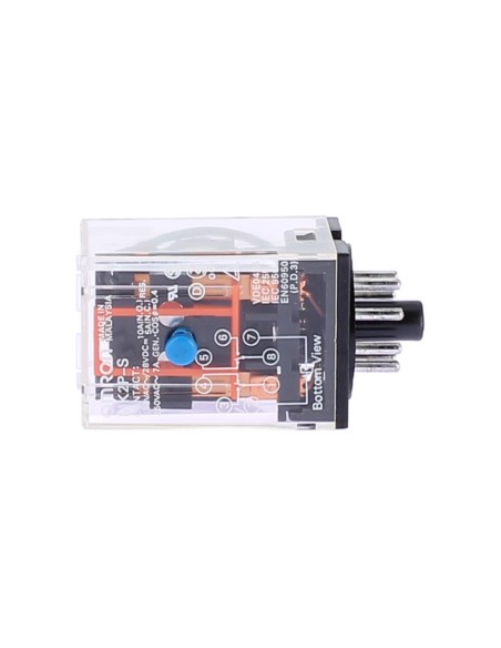 Relais Omron MK2PS48DC 2 SPDT, 10 A 48 V CC, octal avec bouton de test