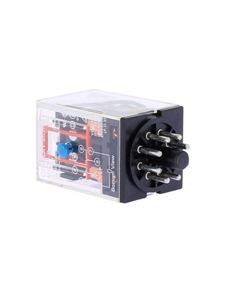 Omron mk2ps48dc relay 2 spdt, 10a 48vdc, octal with test button