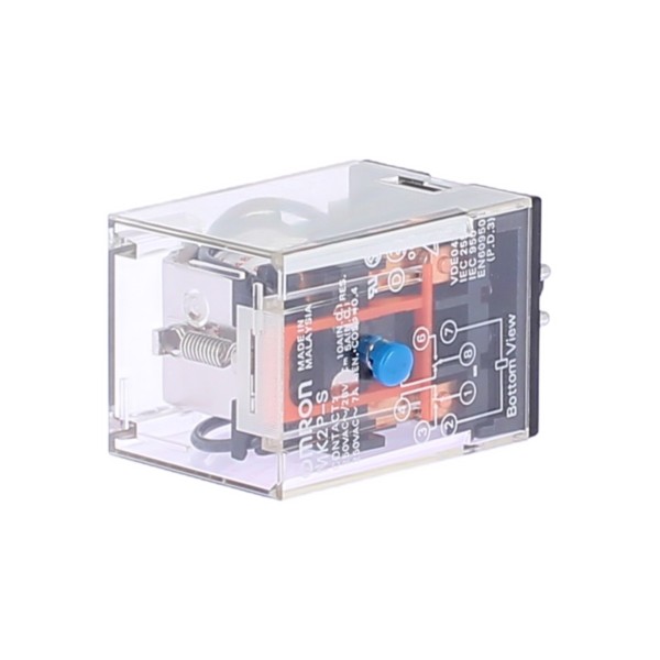 Omron mk2ps48dc rele' 2 spdt, 10a 48vdc, octal   con pulsante di prova
