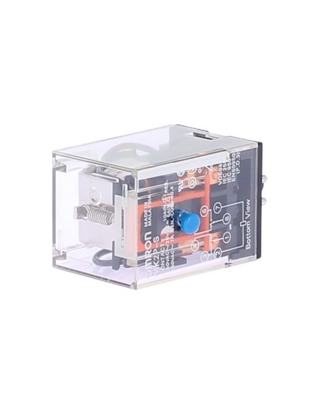 Relais Omron MK2PS48DC 2 SPDT, 10 A 48 V CC, octal avec bouton de test
