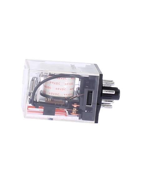 Omron mk2ps48dc rele' 2 spdt, 10a 48vdc, octal   con pulsante di prova