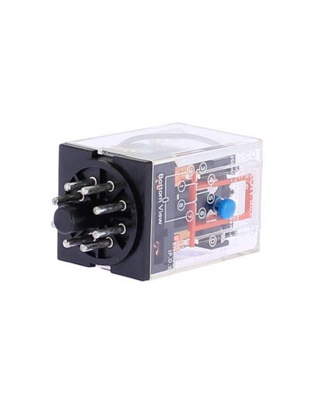 Relais Omron MK2PS48DC 2 SPDT, 10 A 48 V CC, octal avec bouton de test