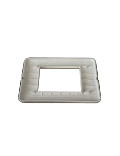Bticino 680573 Cross aluminum plate 3 modules gold 2