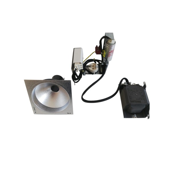 Viabizzuno f6 107 85 kit halogenuros cubo mediano g12 70w 40° 240v