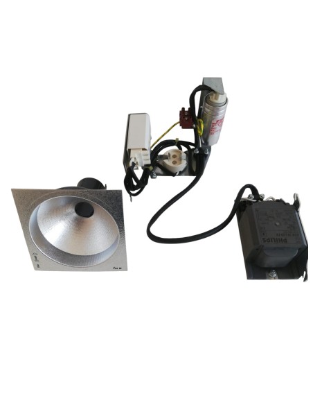 Viabizzuno f6.107.85 cubo medium kit alogenuri g12 70w 40° 240v